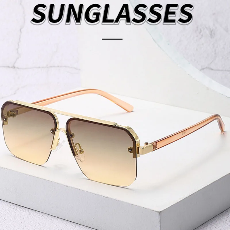 Women's Fashion Square Sunglasses Woman Vintage Luxury Brand Designer Black Glasses Sun Glasses For Female UV400 Eyewear