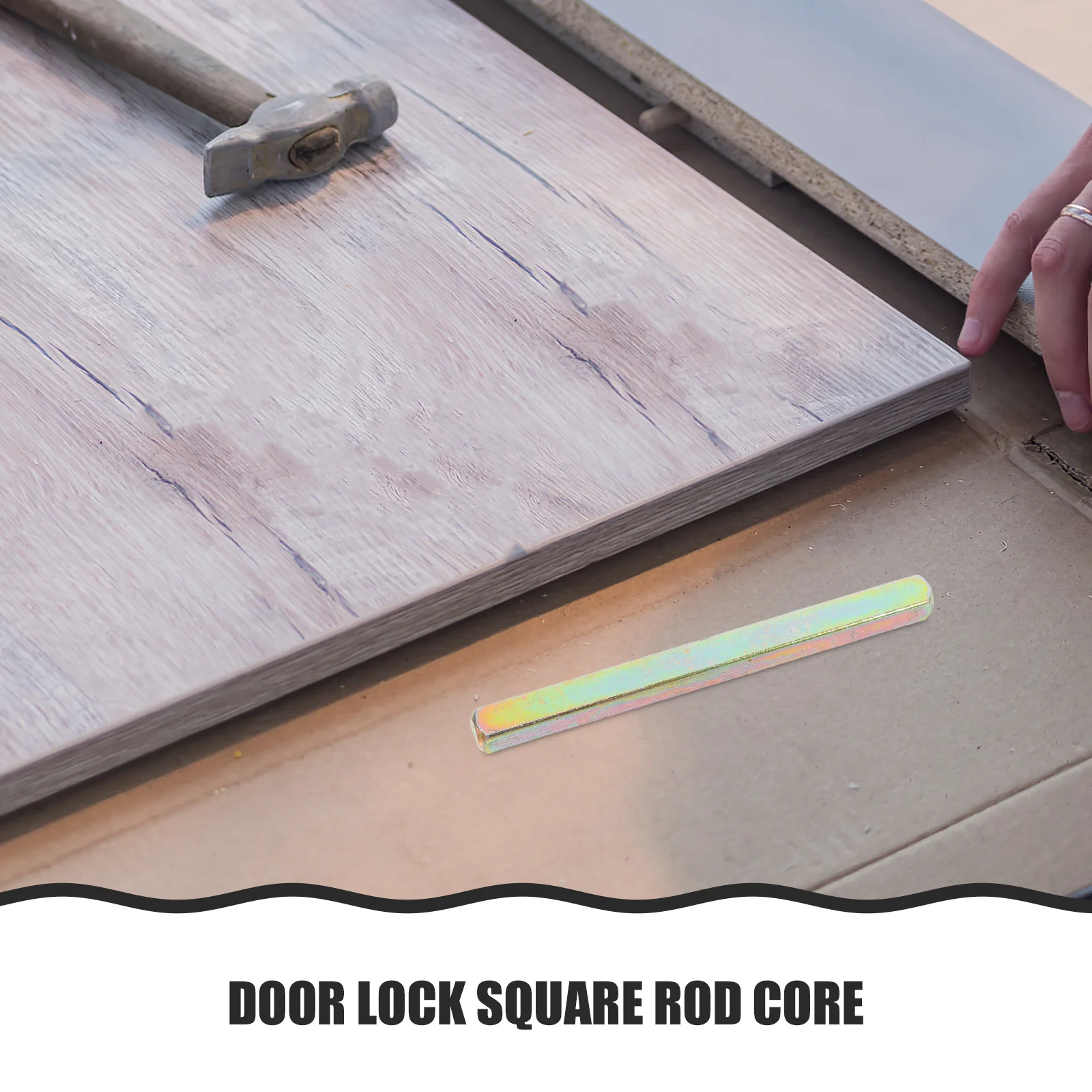 قفل الباب مربع قضيب الأساسية 8X100 مللي متر قفل أمان عالي اسطوانة نقل قضيب استبدال للمنزل مكتب مخزن مكافحة سرقة #5