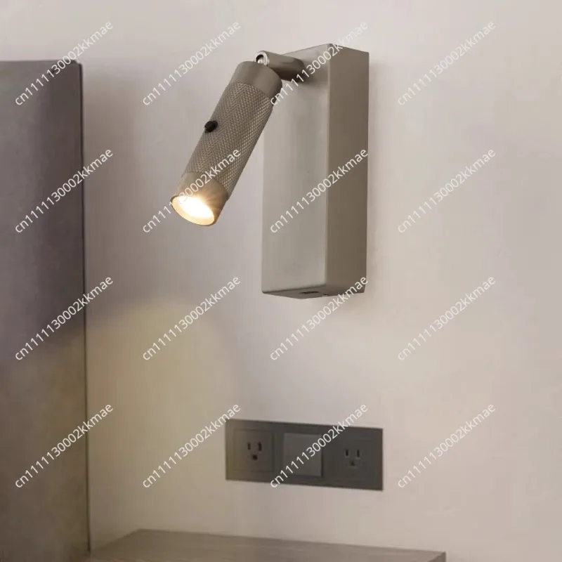 DurableUSB Mobile Phone Charging Bedroom 3W Bedside Lamp Hotel Surface Mounted Push Switch LED Reading Wall Lamp