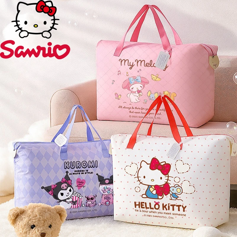 

2025 Новая дорожная сумка для хранения, модная высококачественная сумка для ручной клади, большая вместительная семейная сумка для хранения одеял с героями мультфильмов