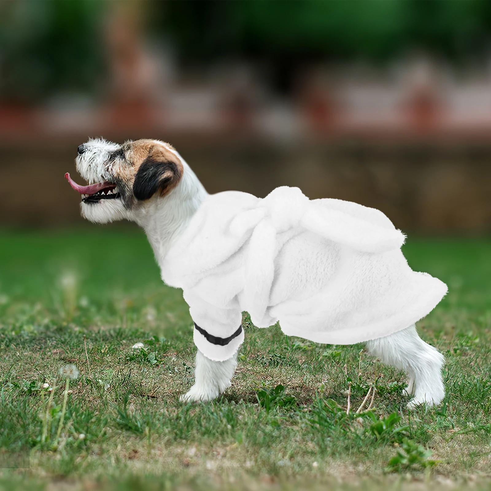 

Puppy Bath Clothes Comfortable Dog Robe Supple Polyester Material Chic Fashion Design Suitable for Most Dogs Playing Sleeping