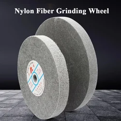 1PCS Nylon fiber Polishing wheel, wire drawing wheel 5P/7P/9P Fiber grinding disc for stainless steel D100/125/150/200/250/300mm