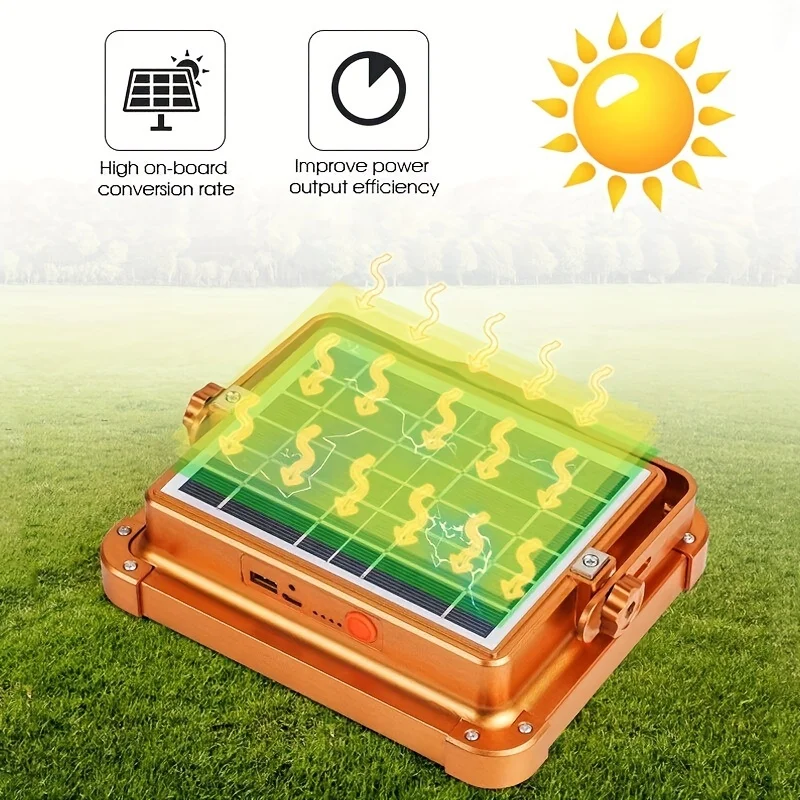 Outdoor Camping Solar Floodlights, Rechargeable Emergency Night Market Lights, Solar LED Maritime Lights for Camping, Emergency