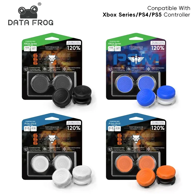 DATA FROG High Rise FPS Thumb Grips for Gaming Controllers Ergonomic Analog Stick Caps Enhanced Grip Galaxy Game Accessories