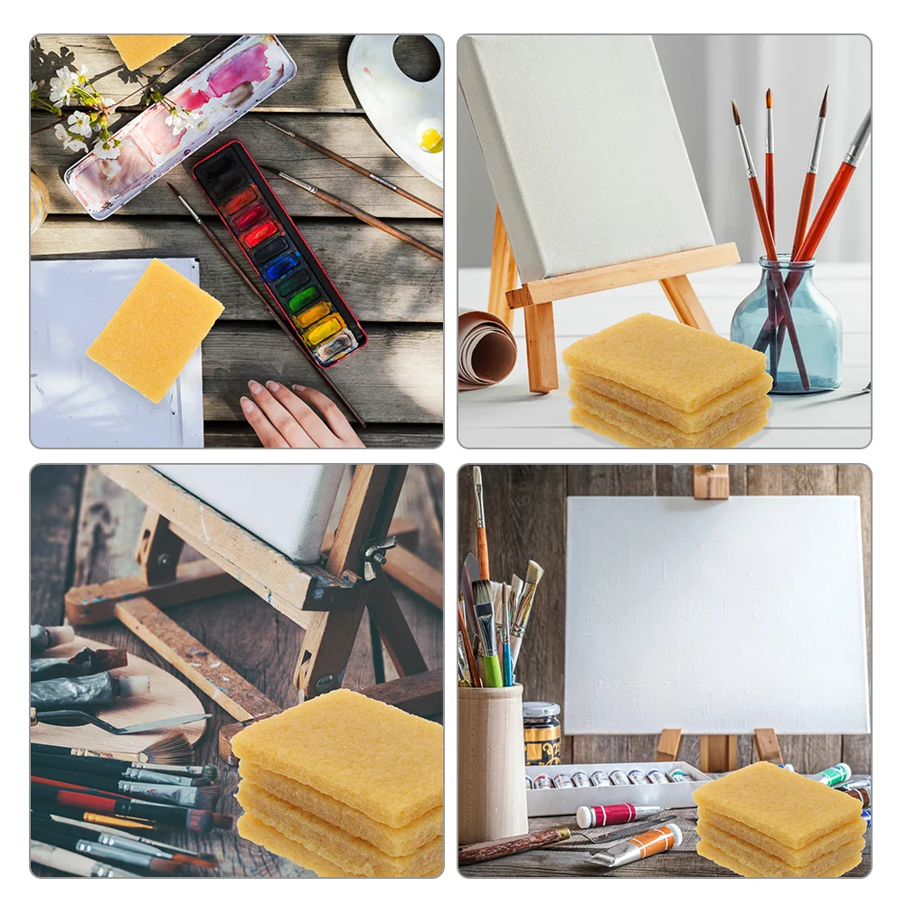 8 Pcs Airbrush Cleaning Wipe Erasers Adhesive Removing Tool Paint Extender Khaki Rubber