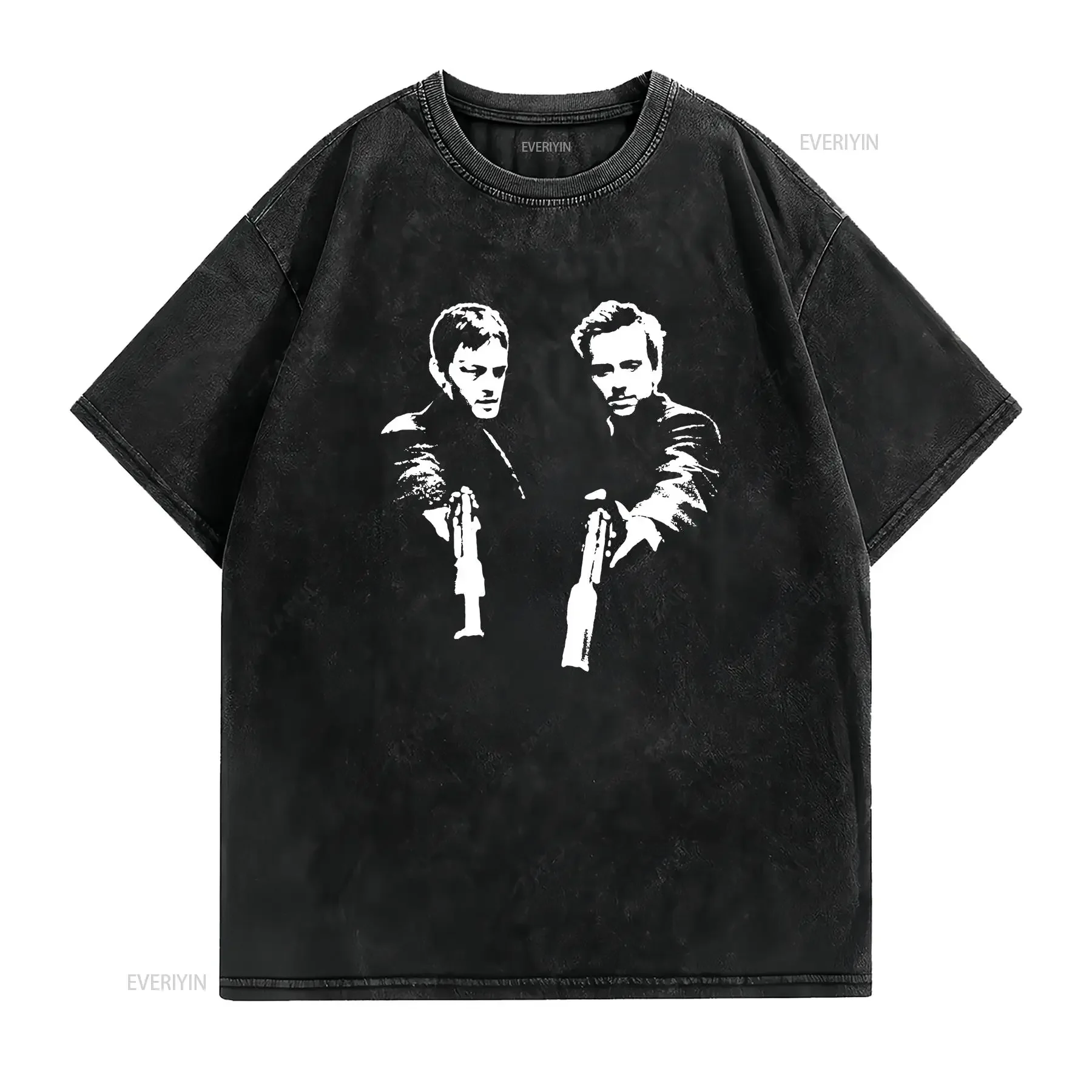 Boondock Saints Movie Mens T shirt Officially Licensed Merch 80s Boyfriend vintage Washed streetwear homme Soft Casual