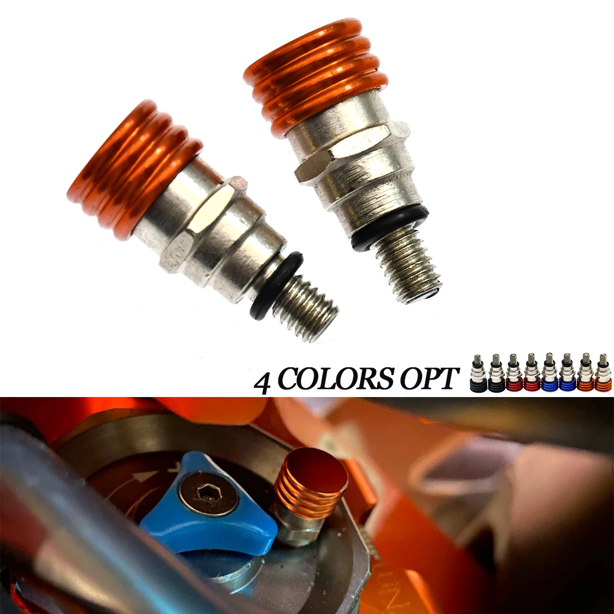 

M4x0.7 Fork Air Bleeder Valves For KTM SX SXF EXC EXCF XC XCF XCW XCFW 150 200 250 300 350 400 450 500 For Husqvarna FC TE FE