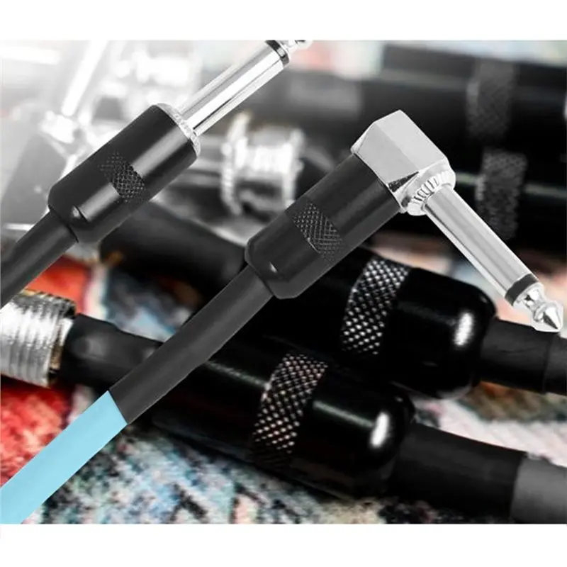 LALA Stretchable 6 Meter Coiled Guitar Cable L-S Coil Electric Instrument Cable Curly Design