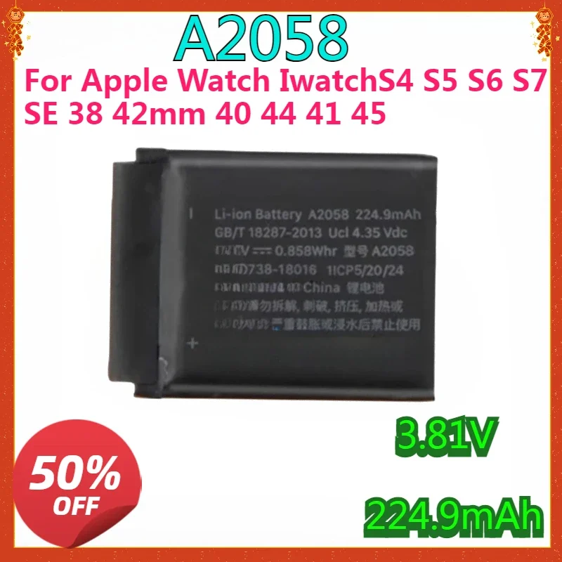 SWZY For Apple Watch IwatchS4 S5 S6 S7 SE 38 42mm 40 44 41 45 A2058 A2059 A2277 A2345 A2327 A2663 A2810 A2815 A2721 A2277 Batter