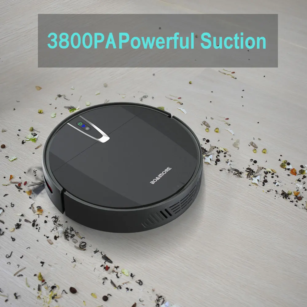 Robot Vacuum Smart Mop Cleaner With 3800PA Suction APP& Voice Control Autocharge Sweeping Floor Cleaning For Home Robotic Vacuum