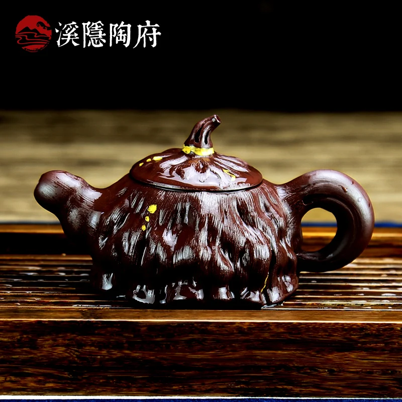 Yixing Purple Clay Teapot Lotus Seedpod Pot Handmade Raw Ore Teapot Flower Goods Famous Lotus Seed Boutique Teapot Kung Fu Tea S