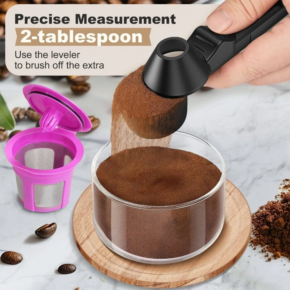 Multi-Purpose Adjustable Slide Coffee Scoop 2-in-1 Function Leakproof Measuring Spoon Portable Sliding Measure Spoon Travel