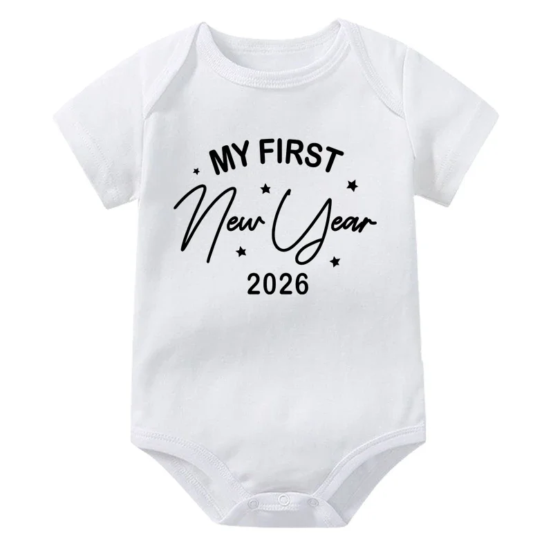 بلدي أول السنة الجديدة 2026 الطفل القطن السروال القصير الوليد الرضع بذلة السنة الجديدة الأولى الطفل ارتداءها طفل السنة الجديدة روبا الملابس #3