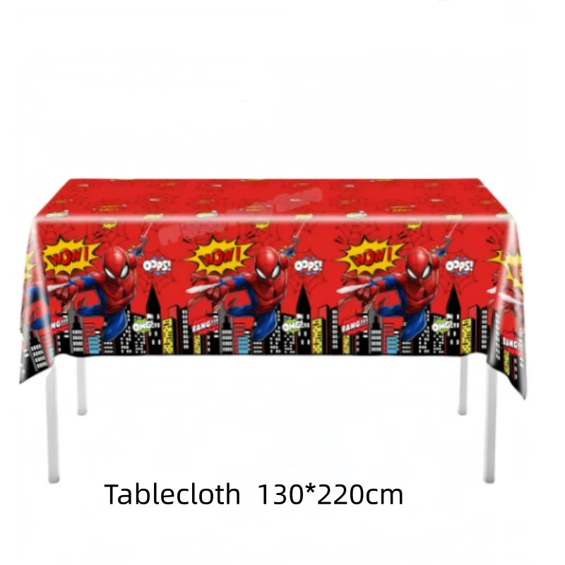 Cartoon-Spinnen-Themenparty-Deko Tischdecke Partyzubehör Tischabdeckung Superhelden Jungen Geschenke Babyparty Geburtstagsfeier Geschenke – Detail 9