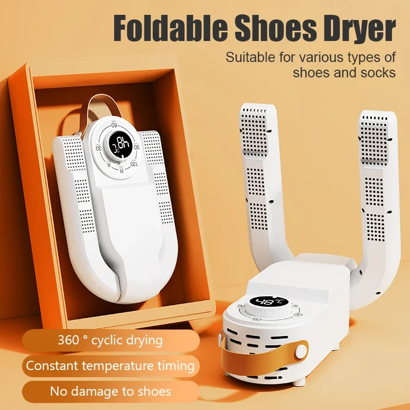 Foldable Electric Shoe Dryer Home Timing Quick Drying Constant Temperature Deodorizer Sterilizing Shoe Dryer Boot Warmer Dryers