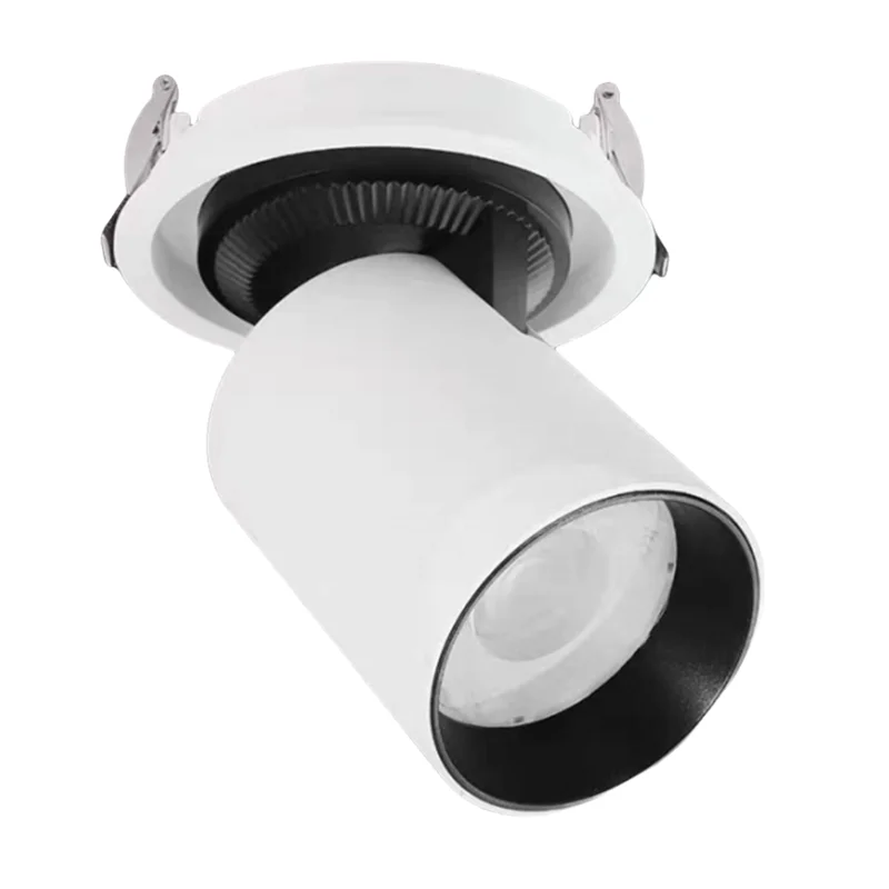 

Adjustable 360 ° Rotating Stretching Spot Light Angle Adjustable Embedded LED Ceiling Light COB Spot Light Living Room Corridor