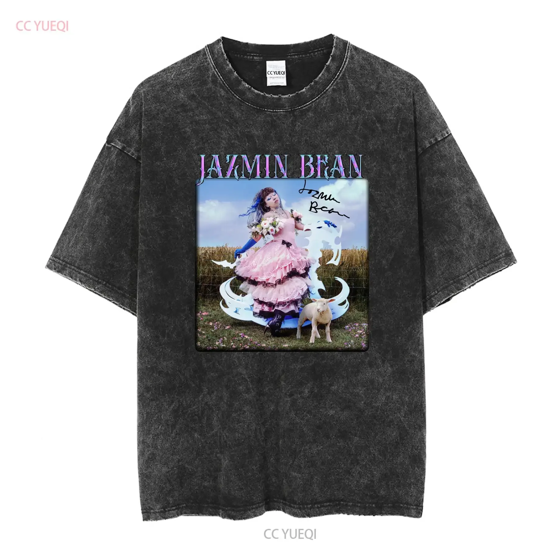 Rare Jazmin Bean Traumatic Livelihood Album New Black S 4XL T Shirt P417 long sleeves vintage Washed Soft Top For Everyday Wear