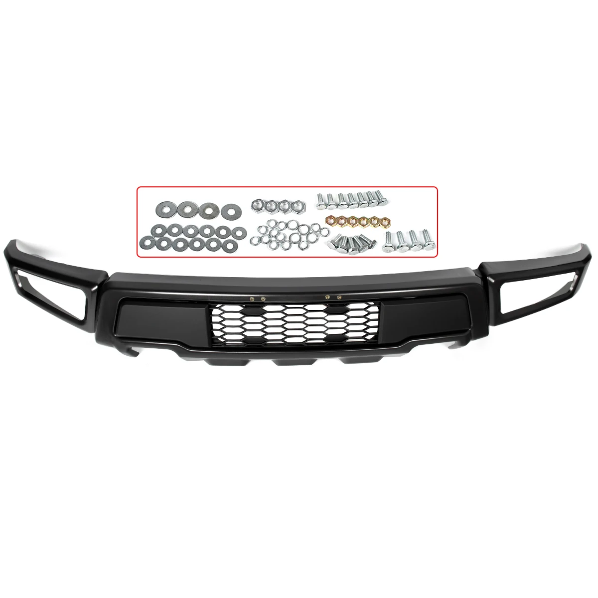 Front Bumper Assembly Conversion Raptor Style Gray Fit For Ford F-150 2015-2017