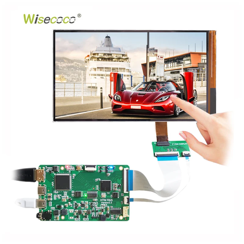Original Manufacturer 7 Inch IPS LCD Display FHD Resolution Oncell Touch Screen with Driver Board