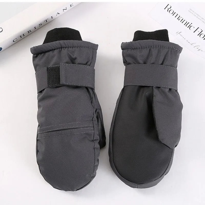 New Unisex Winter Gloves, Fleece Lined Thermal Ski Mittens with Extended Cuff for Skiing Snowboard Mountaineering