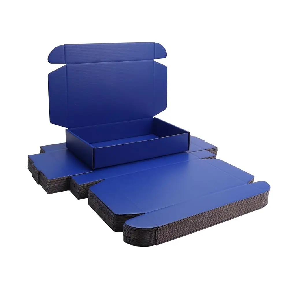 

Синие упаковочные коробки для доставки, 20 шт., размеры 10,5x6,3x2 дюйма, подходят для упаковки товаров в электронной коммерции