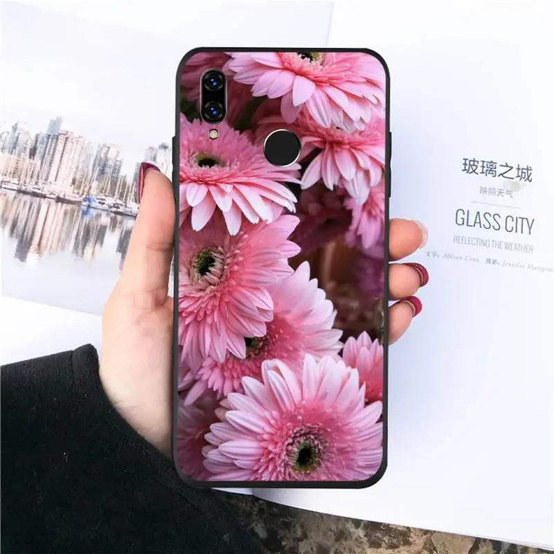 gerbera flower Phone Case For Huawei honor Mate 30 40 50 20 8 70 5 9 10 Pro P x i s y Lite nova