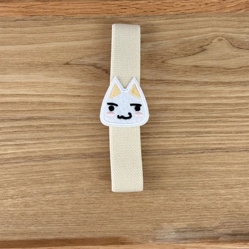 Creative Cartoon Kitten Notebook Straps Elastic Loose-leaf Notebook Band Binding Rope Binder Strap DIY Decoration