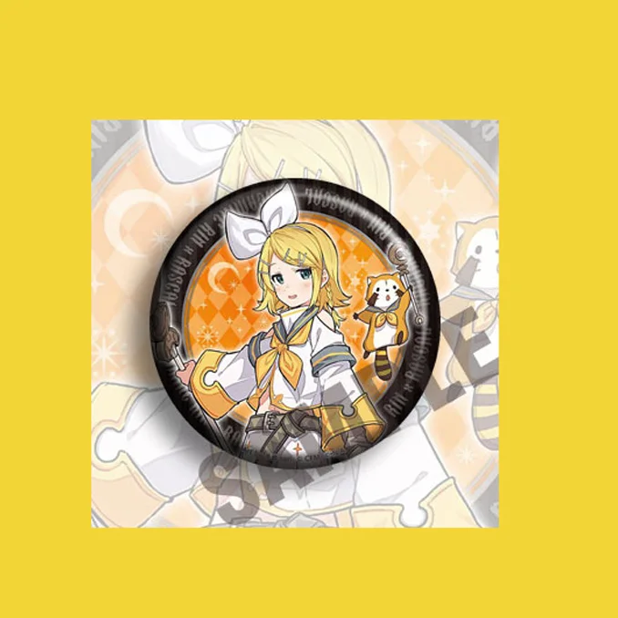 Hatsune Miku Kagamine Len Rin Meiko Kaito Anime Figure spille Badge accessori per la periferiche Hatsune Miku Kagamine Len Rin spilla