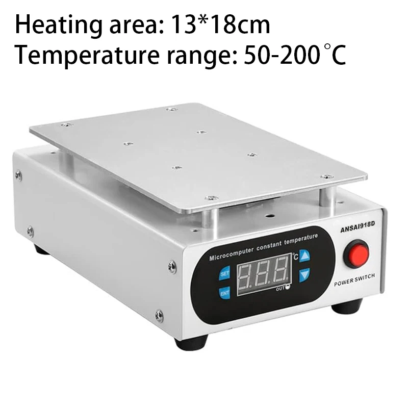 450W Mobile Cheating Phone LCD Screen Separator Replacement Heating Plate Welder Hot Microcomputer Constant Temperature 0-200°