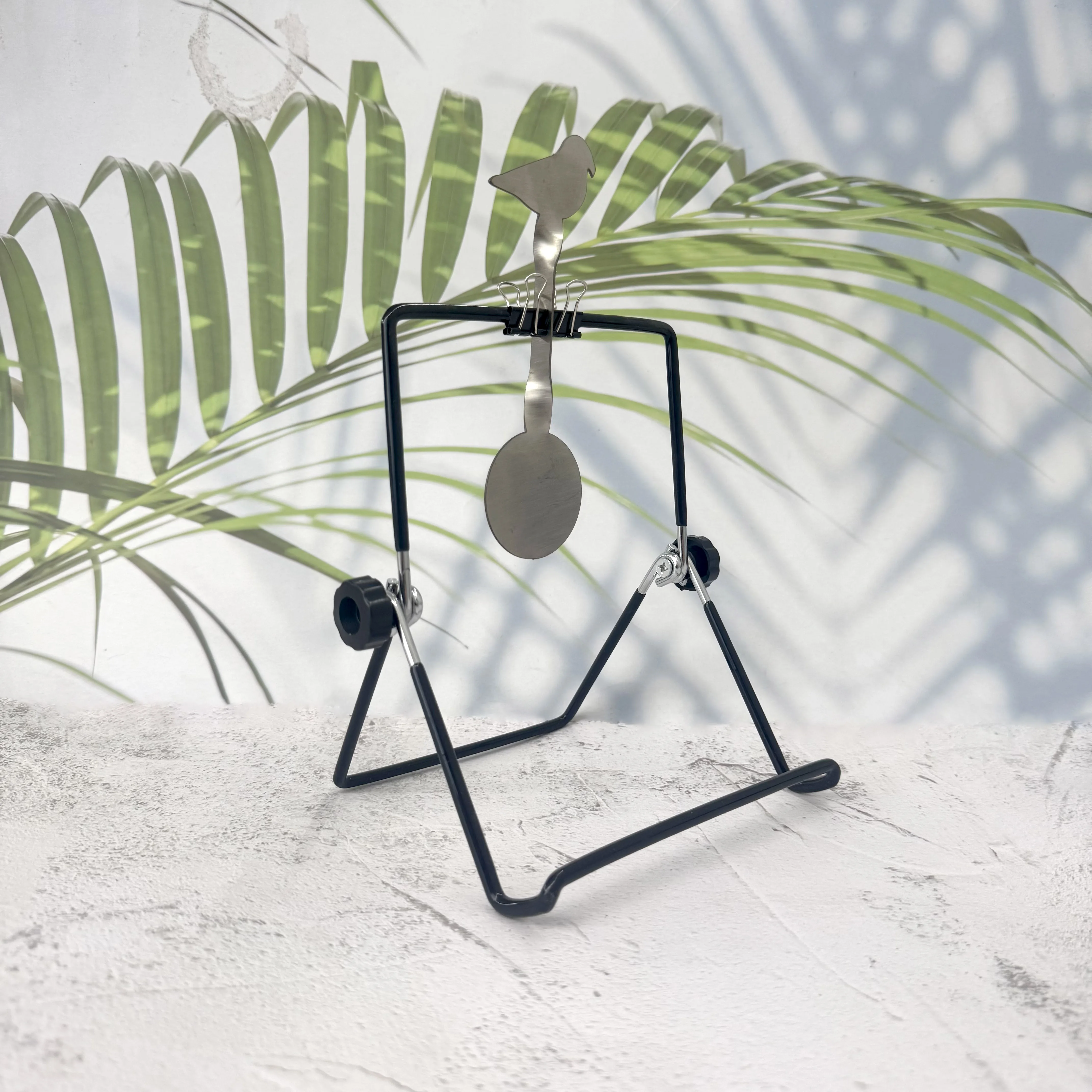 360 °   회전식 타겟 두꺼운 금속 자동 리셋 훈련용 타겟 실내 및 실외 에어소프트/소프트 총알 사격 액세서리