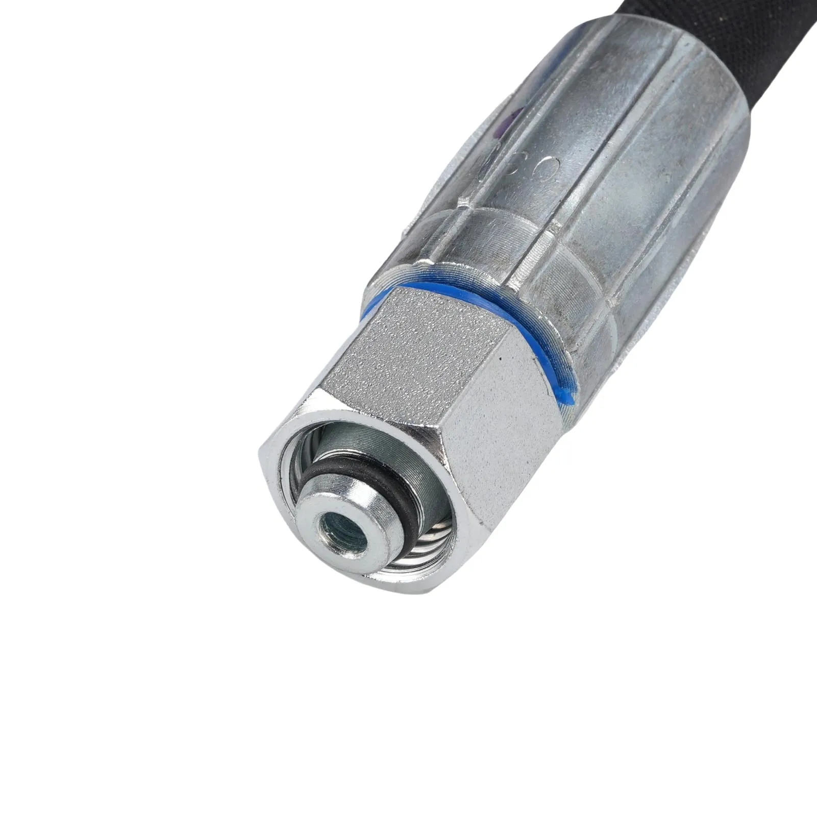 Excavator Diverter Valve Hose 1/4in Interface Excavator Throttle Valve Connection Hose 32in Length for Construction Site