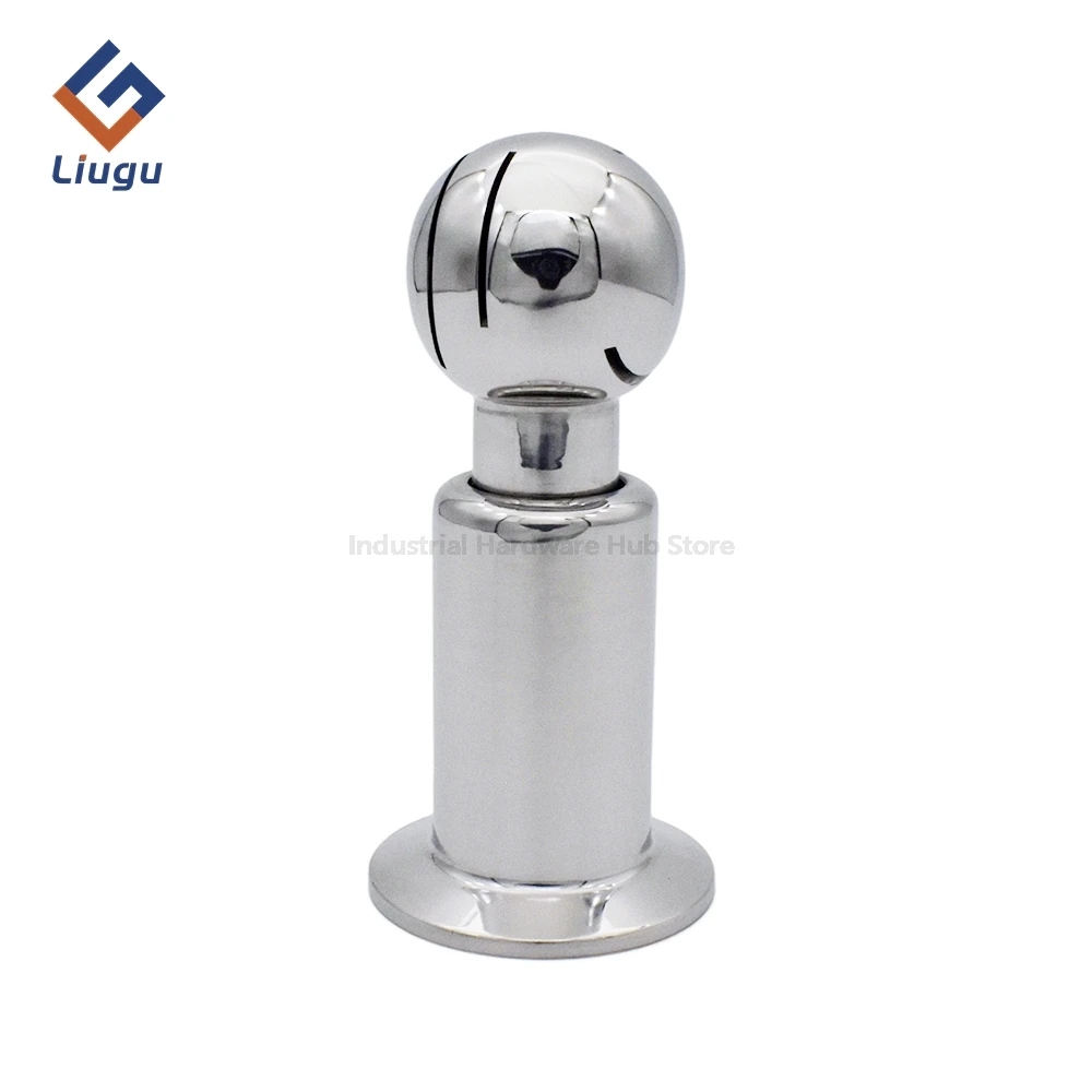 304/316L Stainless Steel Tri Clamp Rotary CIP Spray Ball,360° Sanitary Food Grade Cleaning Ball for Tank Pipe,1