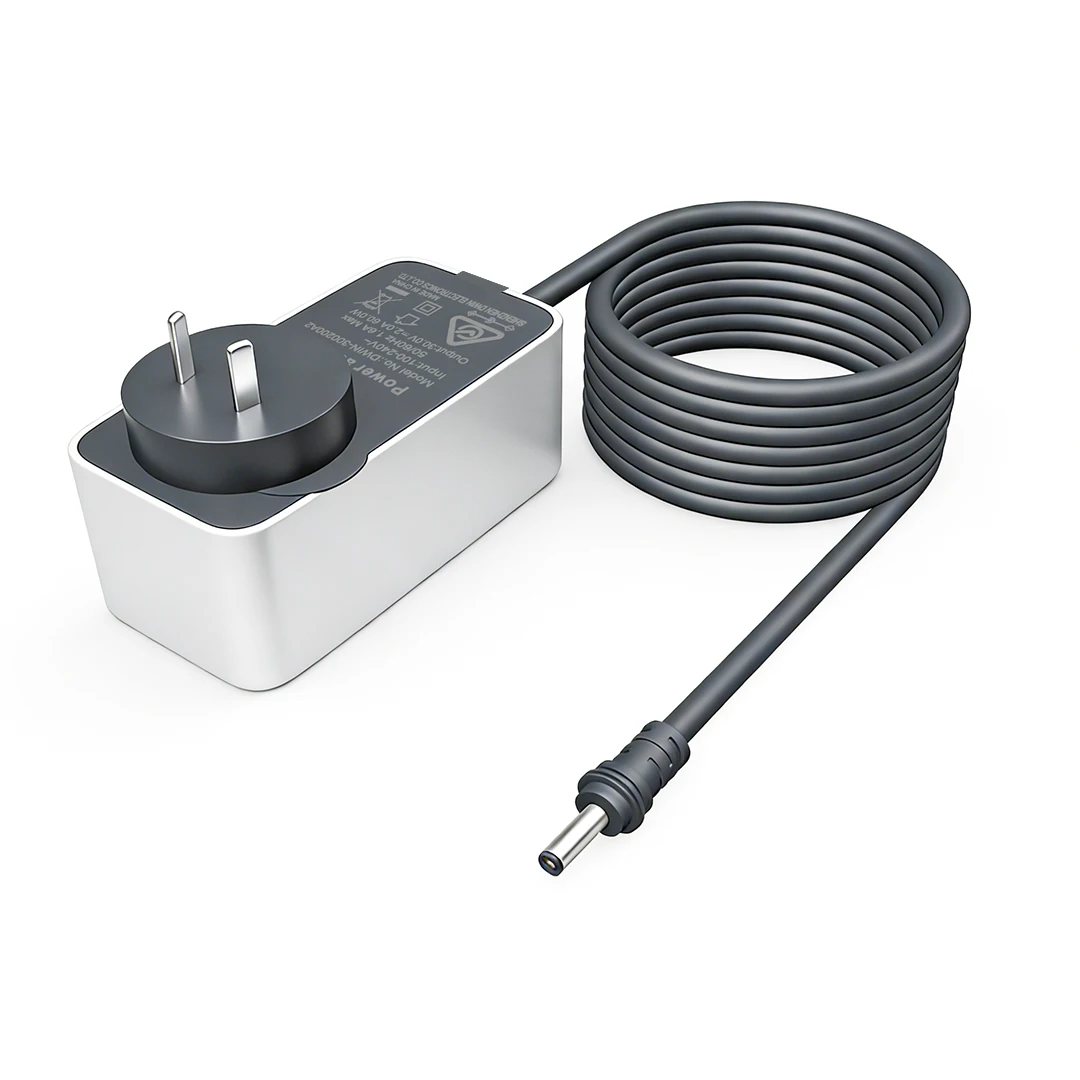 Mini AU Power Adapter with DC Plug 5M Cable