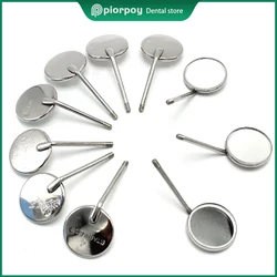 PIORPOY 10 Pcs Dental Mouth Mirrors Stainless Steel Reflector Mirror Dentistry Surgical Instrument Tool Odontologia Accessories