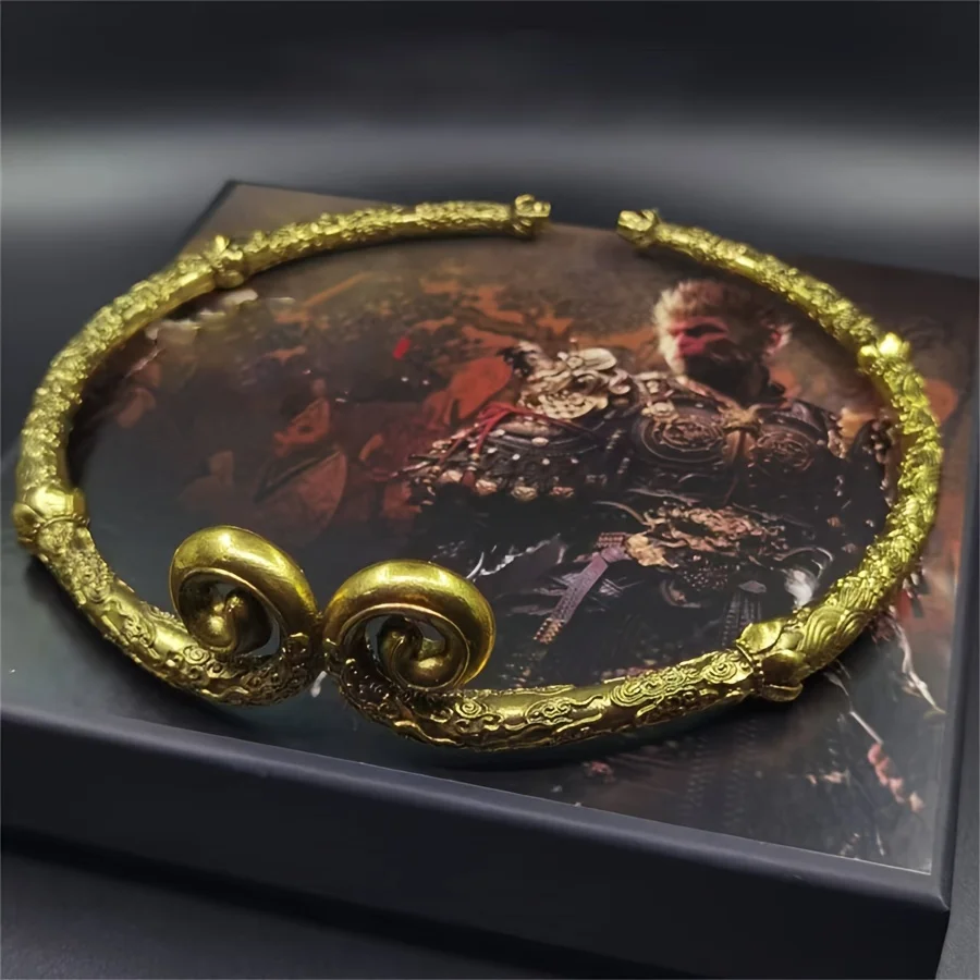 

"Black Myth: Wukong-Inspired Zinc Alloy Golden Headband - Artistic Metal Craft Ornament"