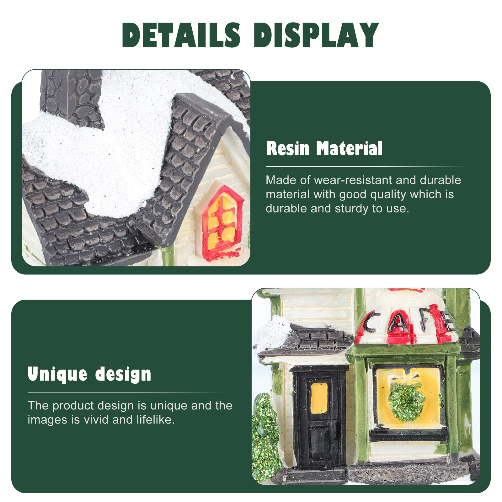 

1Pcs LED Christmas Mini House Xmas Supply Chic Festival Gift Cozy Atmosphere Fairy Tale Beauty Mini Luminous House