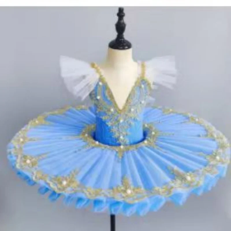 pd07030-ガールズ-バレエ-チュチュドレス-キッズ-ダンスコスチューム-ステージパフォーマンスと日常練習用