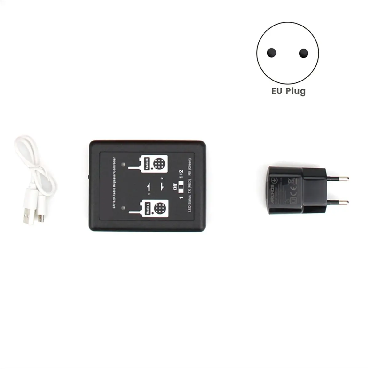 T1385C-SR-629 Duplex Repeater Controller for Band for Walkie Talkie Two Way Radio Relay Controller Relay Box EU Plug HOT