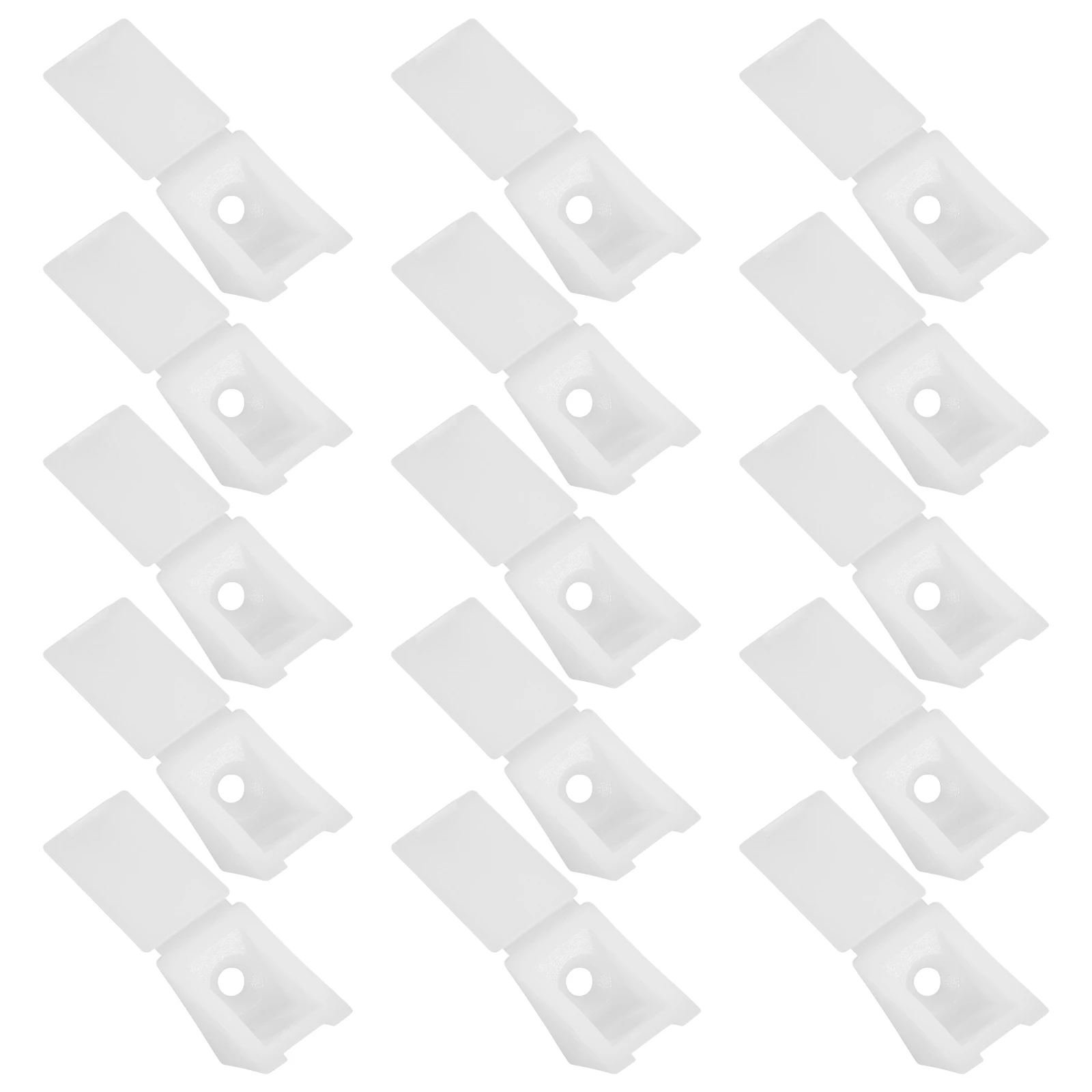 

100pcs Plastic Angle Brackets 90° Drawer Support Wedges For Cabinet Bottom Reinforcement Durable Furniture Mending Wedge Sturdy