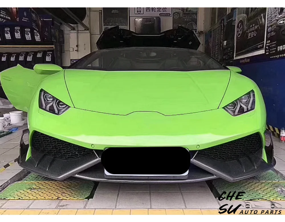 

Front Bumper Lip Car Lightweight Upgrade Kit for Lamborghini Huracan LP610 Upgraded M-style Carbon Fiber Front Lip Body Kit