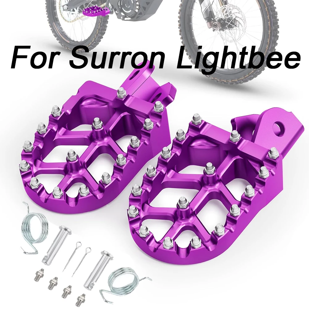 Reposapiés para Motocicleta, Pedales CNC para Sur Ron Surron Light Bee X/S, Motocicleta Eléctrica Todoterreno, para Talaria Sting MX4