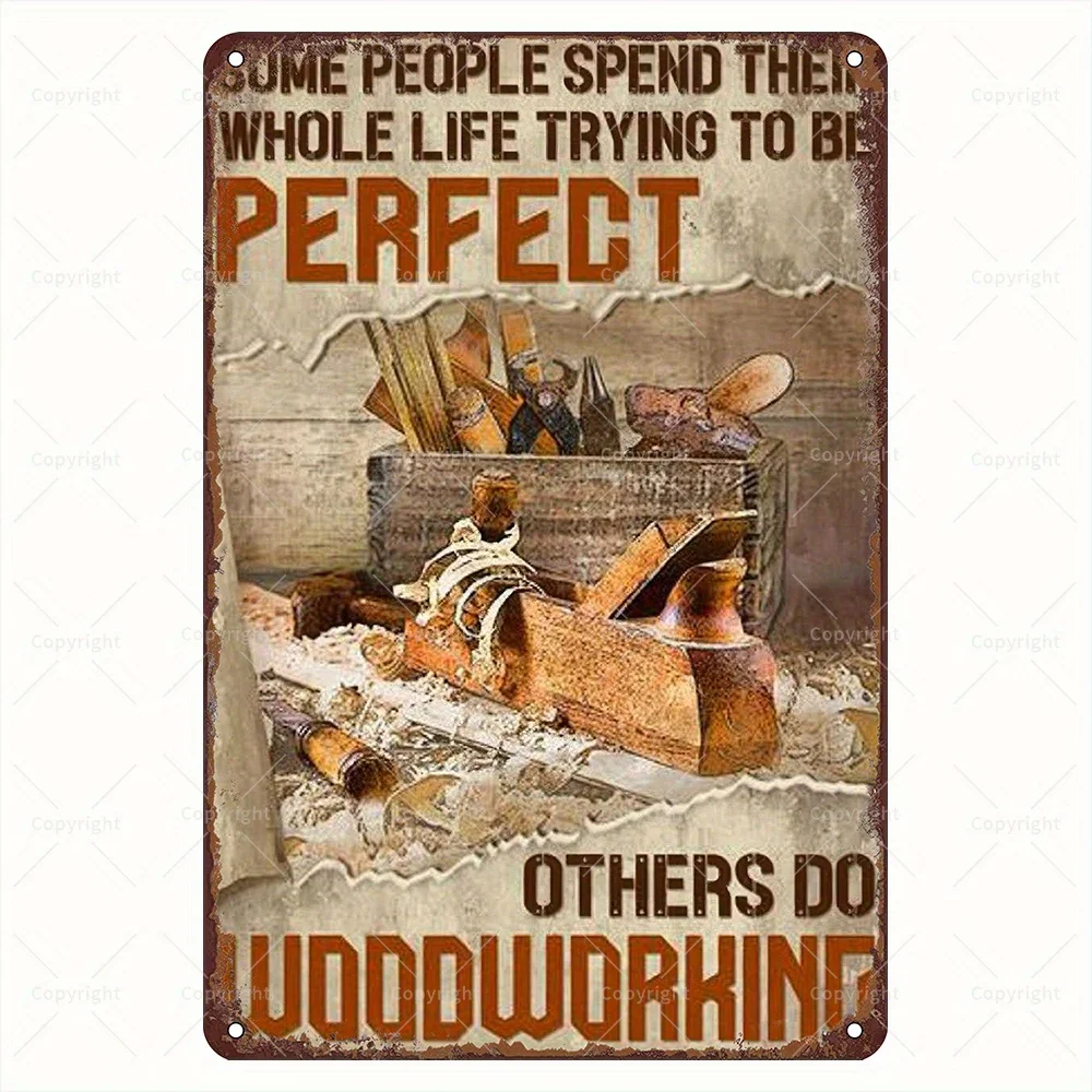 Vintage Rustic Iron Tin Sign - 