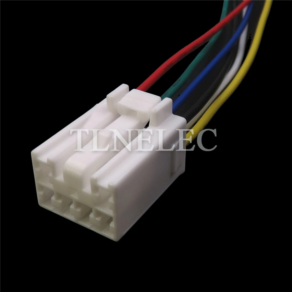 6 دبوس طريقة موصل السيارات سيارة CD الوسائط المتعددة المضيف السلطة المتكلم الأسلاك كابل مآخذ لتويوتا MG641047 MG651044 7283-1060
