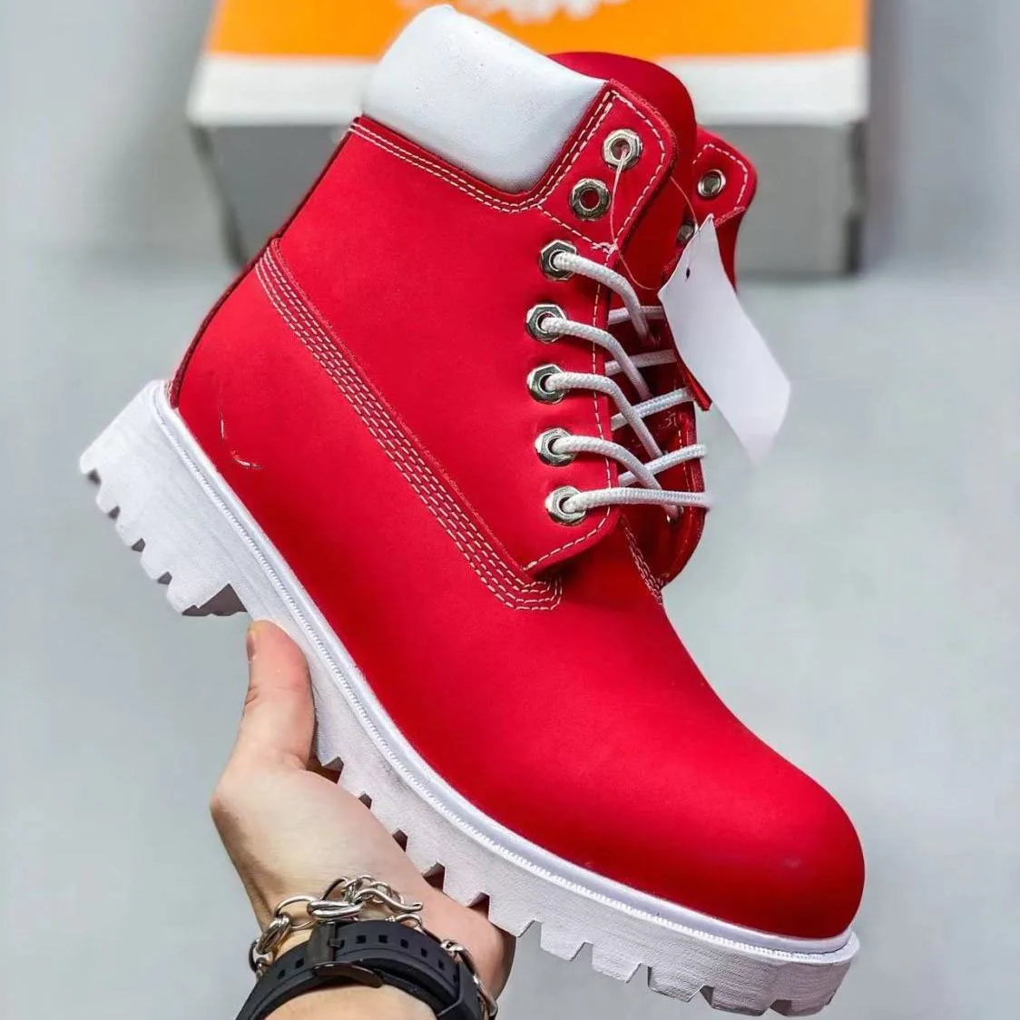 

Can not break the classic trend of retro increase thick soles work shoes men's and women's high top casual Doc Martens boots