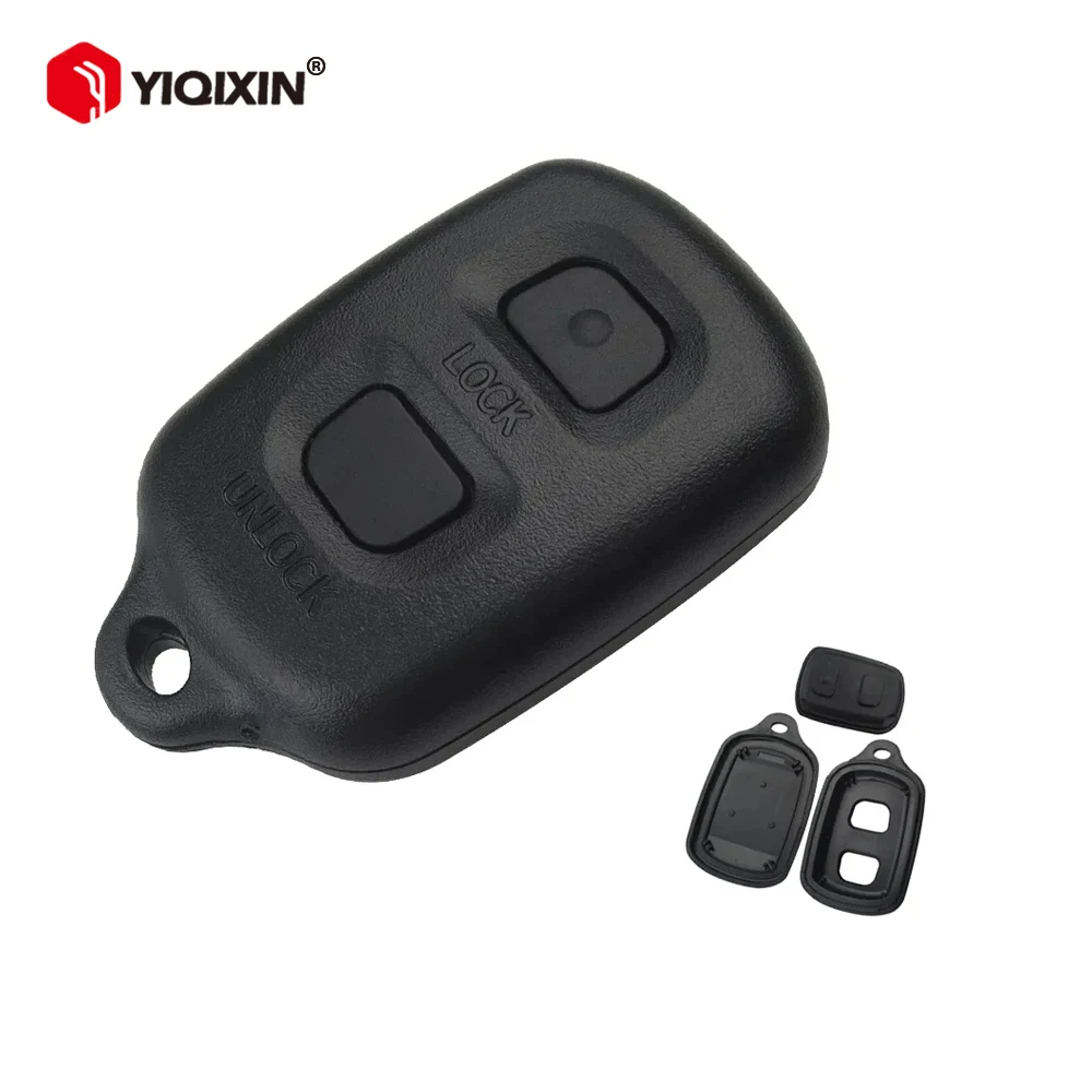YIQIXIN 2 Buttons For Toyota RAV4 Corolla 1998-1999 Fob Replacement Remote Car Key Shell Cover Case