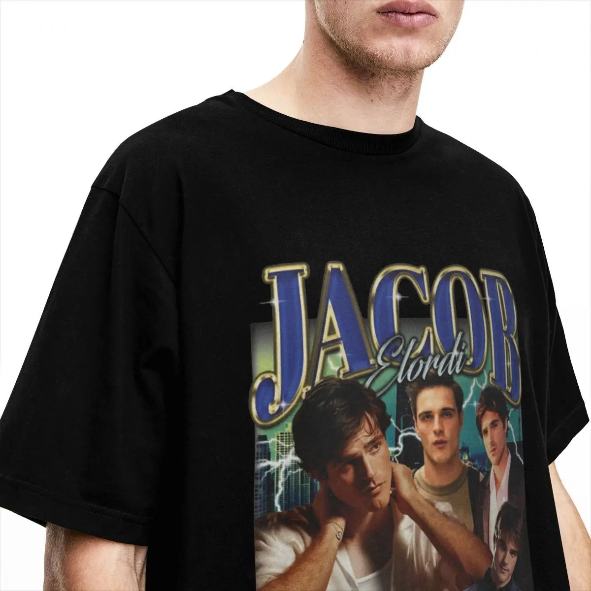 Men Women Retro Jacob Elordi Shirt Merch Cotton T-shirt Clothing Fashion Tee Shirt New Arrival