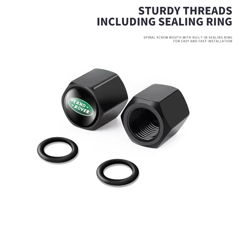 1set Car Tire Valve Caps with Wrench Key Chain For Land Rover Ranger Autobiography Freelander Evoque Rover Sport Evoque L322 - Image 5