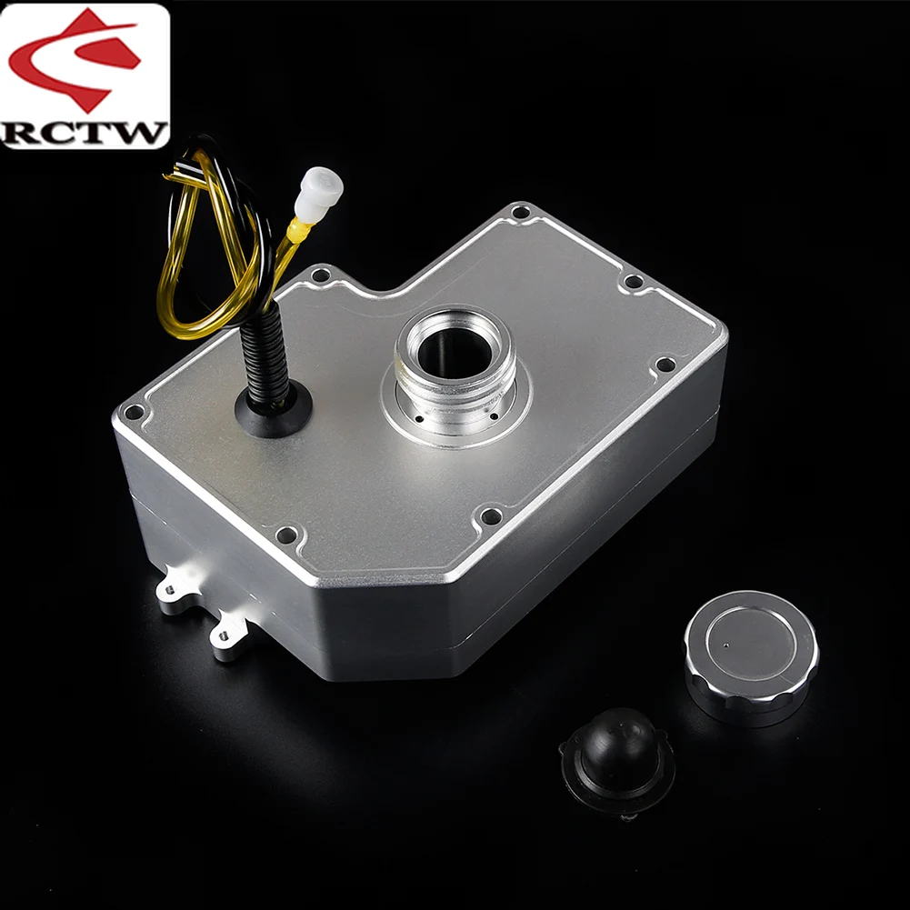 CNC Metal Aluminum Fuel Tank for 1/5 HPI ROFUN KM BAJA Losi 5IVE-T ROVAN LT/V5 ROFUN F5 MCD RR5 XS-5 Truck Rc Car Parts