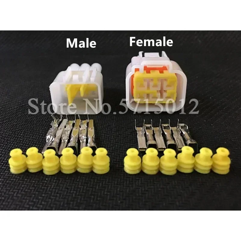 FW-C-6M-B FW-C-6F-B 6 Hole Female Male Waterproof Electrical Wire Connector Door Glass Lifter Wiring Socket For Cars