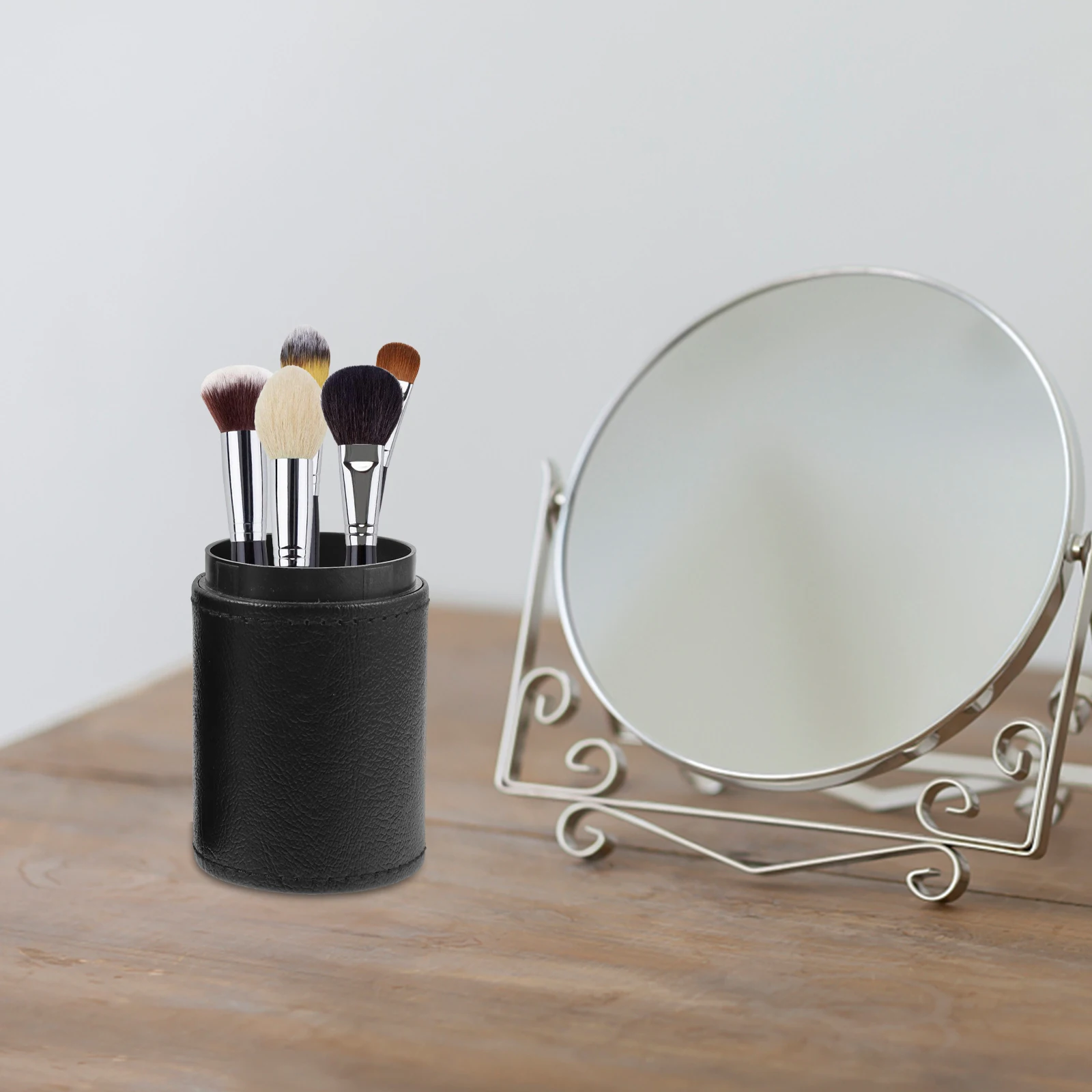 

Makeup Brush Storage Holder Desk ganizer Pen Holder Craft ganizer Storage Solution PU Material Practical